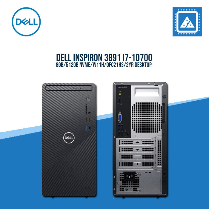 DELL INSPIRON 3891 I7-10700/8GB/512GB NVME/W11H/OFC21HS/2YR DESKTOP DELL INSPIRON 3891 I7-10700/8GB/512GB NVME/W11H/OFC21HS/2YR DESKTOP